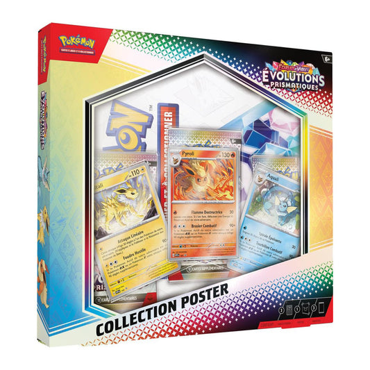 Coffret Collection Poster EV08.5 Évolutions Prismatiques : Pyroli, Aquali et Voltali